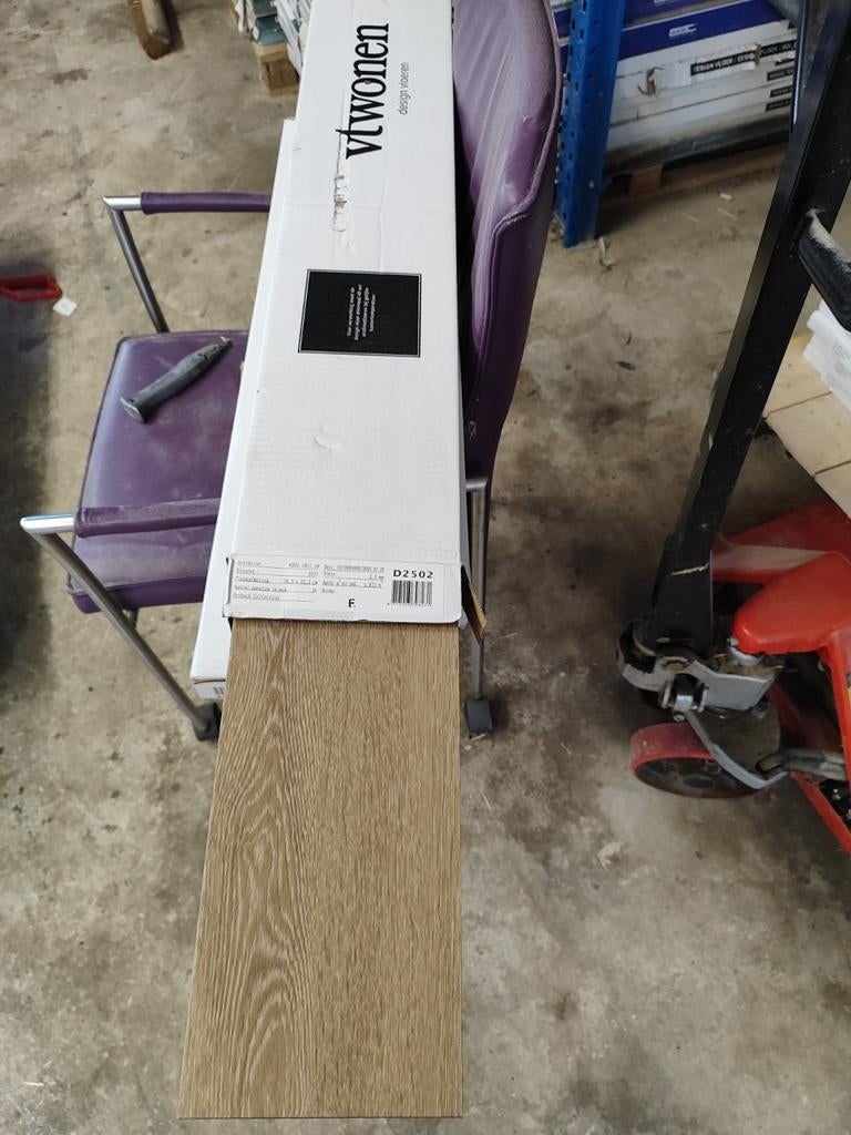 Vt wonen visgraat pvc vloer kleur 1011 18.73m2, Ophalen, Nieuw, 10 tot 25 m², Overige typen