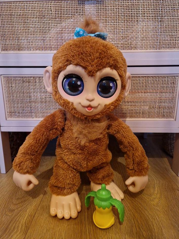 FurReal interactieve speelgoed Aap z.g.a.n, Kinderen en Baby's, Speelgoed | Knuffels en Pluche, Overige typen, Ophalen of Verzenden