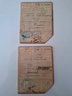 2 distributie stamkaarten Veenendaal bonkaarten wo2, Verzamelen, Militaria | Tweede Wereldoorlog, Ophalen of Verzenden, Landmacht