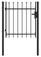 IJzeren tuinpoort hekje poort draaihek zwart GRATIS BEZORGD!, Verzenden, Nieuw, Draaipoort, 150 tot 200 cm