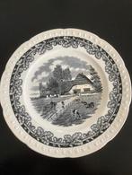 Antiek bord boerenhoeve Maestricht. Societe Ceramique zwart, Antiek en Kunst, Ophalen
