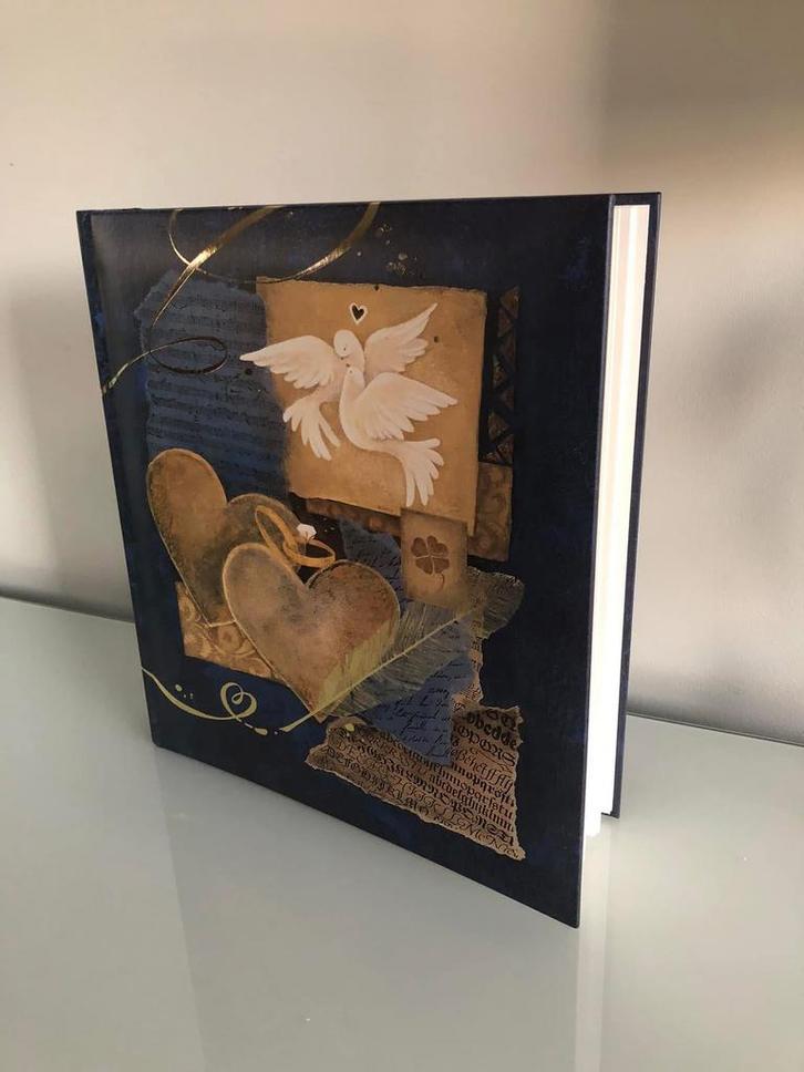 Nieuw fotoalbum van Henzo blauw met goud, Audio, Tv en Foto, Fotoalbums en Accessoires, Nieuw, Ophalen of Verzenden