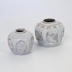 OPRUIMING - 2 opeenvolgende vazen/gemberpotten - Mobach, Ophalen of Verzenden