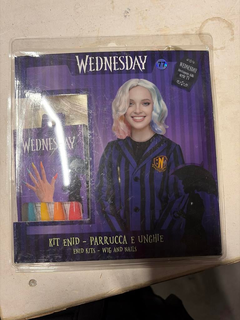 Wednesday Enid Pruik & Nagels Carnaval Vermomming, Ophalen of Verzenden, Nieuw, 170 of groter, Meisje