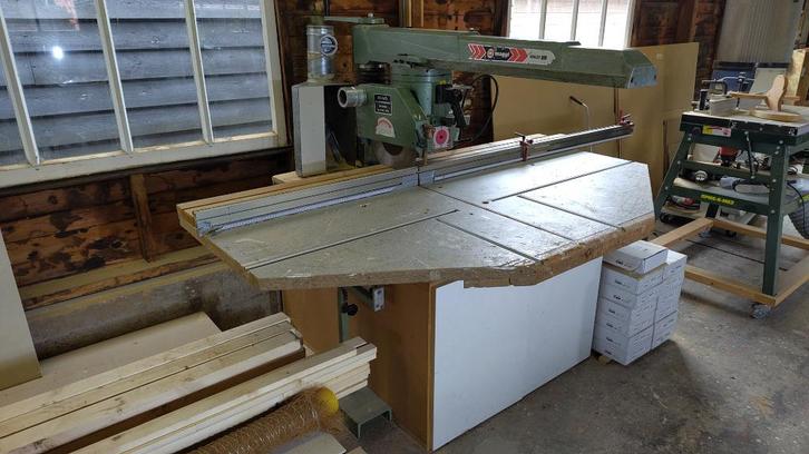 Maggi 960 radiaalzaag afkortzaag (zaagbereik 80cm), Doe-het-zelf en Verbouw, Gereedschap | Zaagmachines, Gebruikt, Afkortzaag