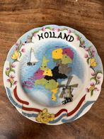 Vintage Wandbord Holland met molen en zeilboot, Ophalen of Verzenden