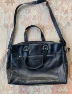 Zwart leren laptoptas voor 17'' laptop merk Livcollection, Computers en Software, Laptoptassen, Ophalen of Verzenden, 17 inch of meer