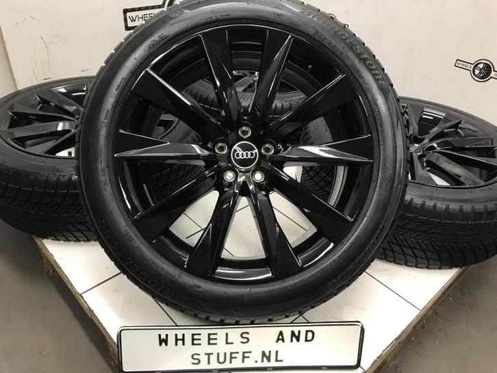 Audi A6 zwarte lichtmetaal velgen 20"inch Winterbanden 5x112, Auto-onderdelen, Banden en Velgen