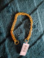 Lucardi Stalen goldplated schakelarmband voor dames, Ophalen of Verzenden, Nieuw, Goud, Staal