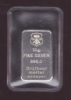 Baartje van 10 gram Drijfhout in seal., Ophalen of Verzenden, Zilver