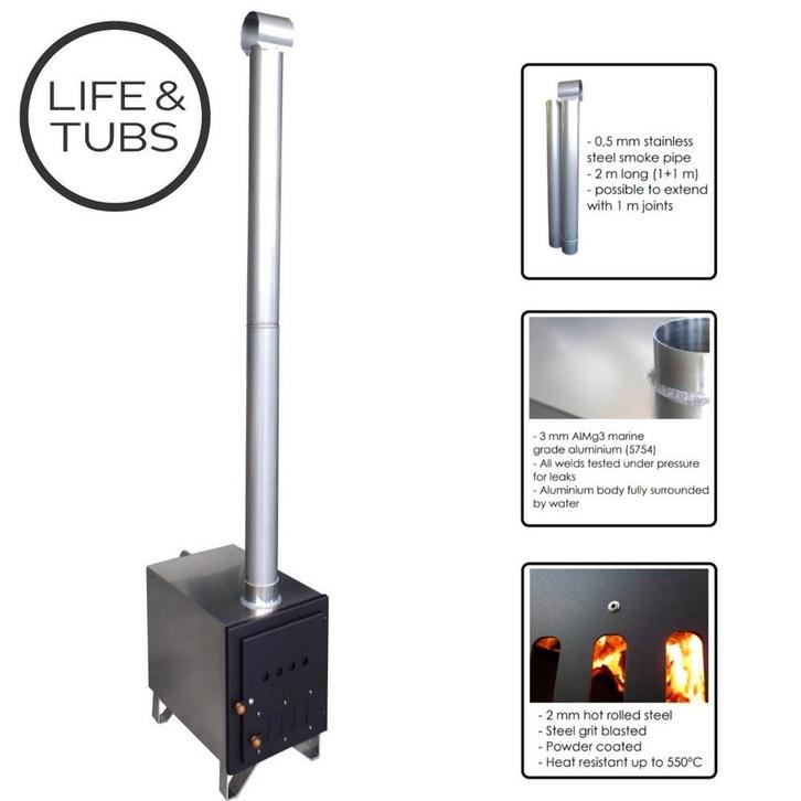 Hottub Kachel | 32kw Standaard | 42 kw Groot, Tuin en Terras, Bubbelbaden en Hottubs, Nieuw, Ophalen of Verzenden