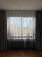 Gordijnen (vitrage + overgordijnen) 325x250cm, Huis en Inrichting, Ophalen, Zo goed als nieuw, Grijs, 200 cm of meer