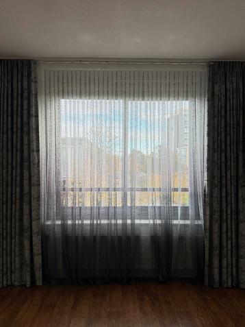 Gordijnen (vitrage + overgordijnen) 325x250cm beschikbaar voor biedingen
