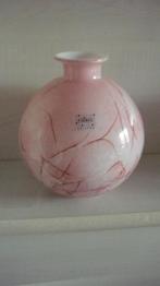 Fidrio bol vaas Pisa Thunder Pink, Huis en Inrichting, Overige kleuren, Ophalen of Verzenden, Minder dan 50 cm, Glas