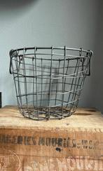 Frans metalen mandje brocante, Antiek en Kunst, Ophalen of Verzenden