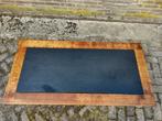 Vintage Topform salontafel eiken met Belgisch hardsteen, Ophalen