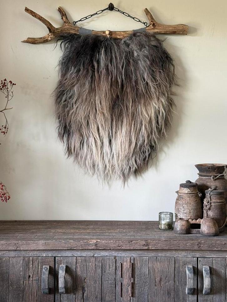 Verkocht!! Diervriendelijke wandhanger van schapenwol, Huis en Inrichting, Woonaccessoires | Wanddecoraties, Nieuw, Ophalen of Verzenden