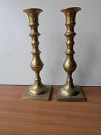 2 koperen kandelaars, Ophalen of Verzenden, Koper of Brons