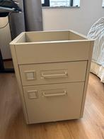 Beige ladeblok op wielen, Ophalen, Minder dan 50 cm, 1 of 2 laden, Zo goed als nieuw