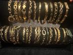 18 Karaat goud zwaar vergulde armbanden, Sieraden, Tassen en Uiterlijk, Armbanden, Ophalen of Verzenden, Nieuw, Goud