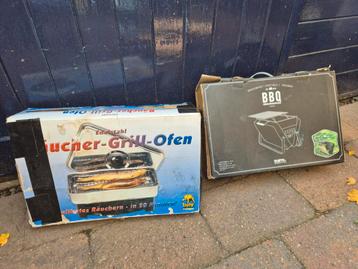 Camping Pakket: Rookoven, Tafelgrill & Gasfornuis beschikbaar voor biedingen