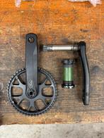 Zgan gates CDX crankstel 50t incl. Bracketas, Crankstel of Pedalen, Algemeen, Ophalen of Verzenden, Zo goed als nieuw