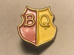 Metalen BQ BE QUICK VOETBALCLUB GRONINGEN Speld (Geel/Rood)., Verzenden, Zo goed als nieuw, Sport, Speldje of Pin