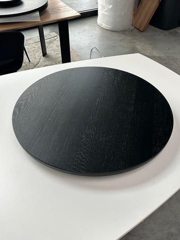 Draaiplateau/ borrelplank XL - 75 cm - ZWART beschikbaar voor biedingen