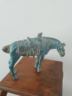 Te koop beeld van paard hout met metaal halster zadel staart, Ophalen, Dier