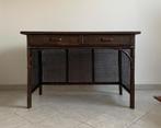 Vintage Rotan Bureau, Ophalen, Zo goed als nieuw, Bureau