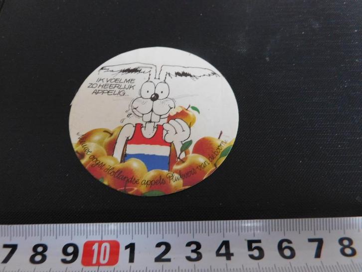 sticker Ik voel me zo heerlijk Appelig strip Haas, Verzamelen, Stickers, Zo goed als nieuw, Ophalen