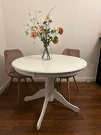 Ronde eettafel wit IKEA, Huis en Inrichting, Ophalen, Zo goed als nieuw, Rond, 100 tot 150 cm