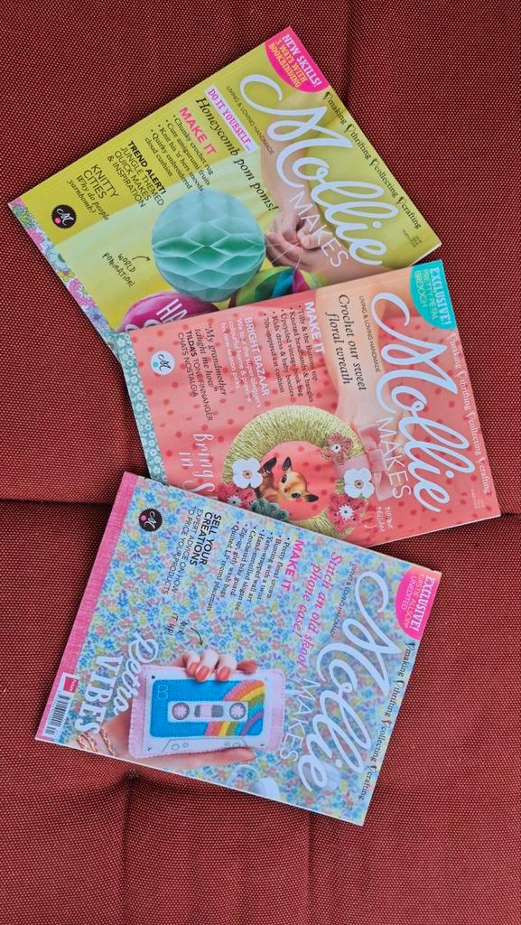 Mollie Makes Tijdschriften - Handgemaakt & Creatief, Boeken, Tijdschriften en Kranten, Zo goed als nieuw, Damesbladen, Ophalen of Verzenden