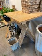 Bbq buiten tafel  met 4 krukken, Ophalen, Zo goed als nieuw