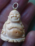 Boeddha Hanger handgesneden Angelskin Koraal, Sieraden, Tassen en Uiterlijk, Antieke sieraden, Verzenden, Ketting, Met edelsteen