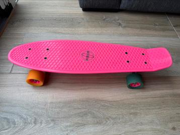 Nijdam flipgrip pennyboard skateboard roze als nieuw. beschikbaar voor biedingen
