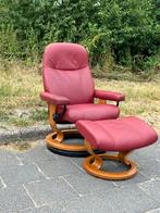 Stressless relax fauteuil met voetenbank, Huis en Inrichting, Fauteuils, Ophalen of Verzenden, Zo goed als nieuw, 75 tot 100 cm