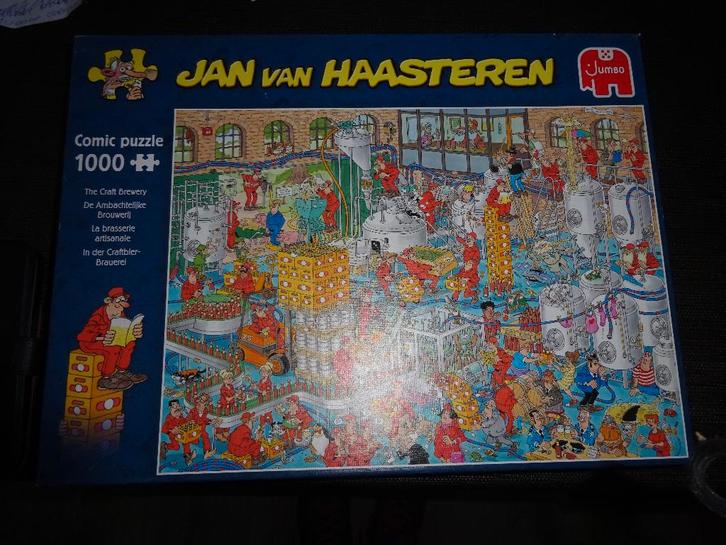 Puzzel Jan van Haasteren DE AMBACHTELIJKE BROUWERIJ, Hobby en Vrije tijd, Denksport en Puzzels, Zo goed als nieuw, Legpuzzel, 500 t/m 1500 stukjes