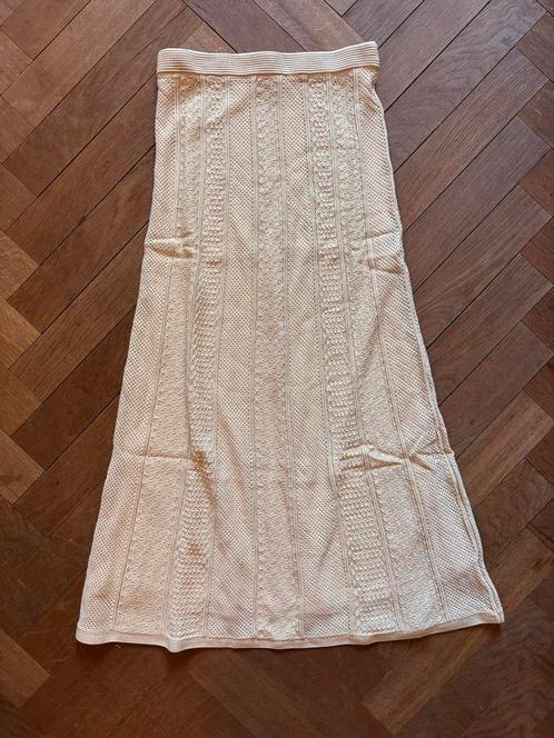 Sandro Beige Knit Midi Skirt – Size 38, Kleding | Dames, Rokken, Nieuw, Maat 38/40 (M), Beige, Onder de knie, Ophalen of Verzenden