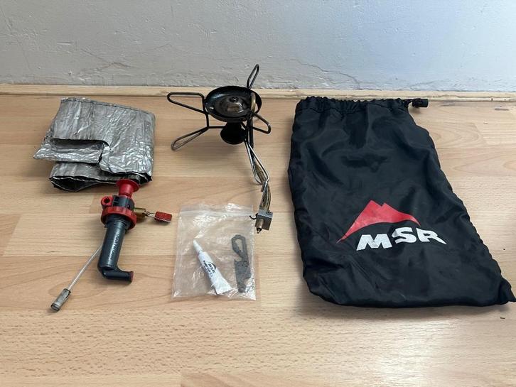 MSR Whisperlite brander incl fles naar keuze, Caravans en Kamperen, Kampeeraccessoires, Gebruikt, Ophalen