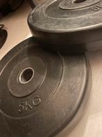 2 Halterschijven 5KG, Ophalen of Verzenden, Gebruikt, Armen, Halterschijven