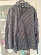 Heren overhemd grijs gestreept - GCM Milano - maat XL, Kleding | Heren, Ophalen of Verzenden, Gedragen, Grijs, Halswijdte 43/44 (XL)