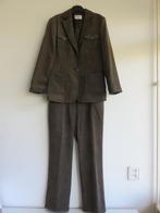 dames pak broek blazer bruin corduroy, fijn ribfluweel 38 40, Maat 38/40 (M), Kostuum of Pak, Bruin, DelMod
