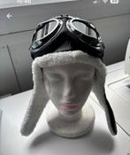 Aviator Muts met Bril - Lakleer & Teddy, Ophalen of Verzenden, Nieuw, Carnaval