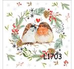 Servetten decoupage/bullet journal – Mus & roodborst L1703, Verzenden, Nieuw, Materiaal