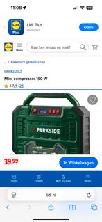 Volledig NIEUWE compressor 150 W parkside, Doe-het-zelf en Verbouw, Ophalen of Verzenden, Nieuw