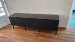 Ikea Besta TV Kast Zwartbruin met Glasplaat, Huis en Inrichting, Ophalen, 150 tot 200 cm, Zo goed als nieuw, Minder dan 100 cm