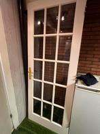 Stompe binnendeur met glas 211,5 x 83, Ophalen, 80 tot 100 cm, Binnendeur, Zo goed als nieuw