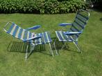 2 stuks verstelbare camping stoelen merk Lalleman, Ophalen, Gebruikt, Aluminium, Verstelbaar
