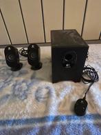 Logitech X210, Computers en Software, Pc speakers, Ophalen of Verzenden, Zo goed als nieuw, Audiokanaal 2.1, Logiech